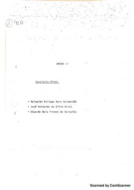 Curriculum Vitae de Reinaldo Felipe Nery, José Raimundo da Silvae Eduardo Maia Freese