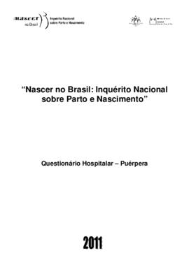 Instrumento para coleta de dados da Puérpera