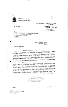 Carta de Antonio Sérgio da Silva Arouca (coordenador do Peses/Peppe) contendo novo cronograma de ...