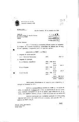 Carta de Isabel Fontenelle Picaluga (coordenadora do Projeto Peppe 02) para Fabio Celso de Macedo...