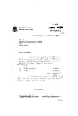 Carta de Isabel Fontenelle Picaluga; Ana Clara Torres Ribeiro (Coordenadoras do projeto 02) para ...