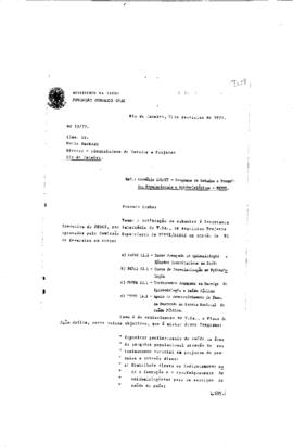 Carta de Antonio Sergio da Silva Arouca; Guilardo Martins Alves (Coordenador do Peses/Peppe; Vice...