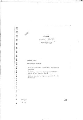 Projeto Peppe: &quot;Área de saúde e trabalho.&quot;