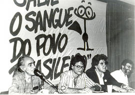 Herbert de Souza, Airamir Padilha, Laerte Vaz de Melo e [..?] - I Fórum Estadual do Sangue/RJ